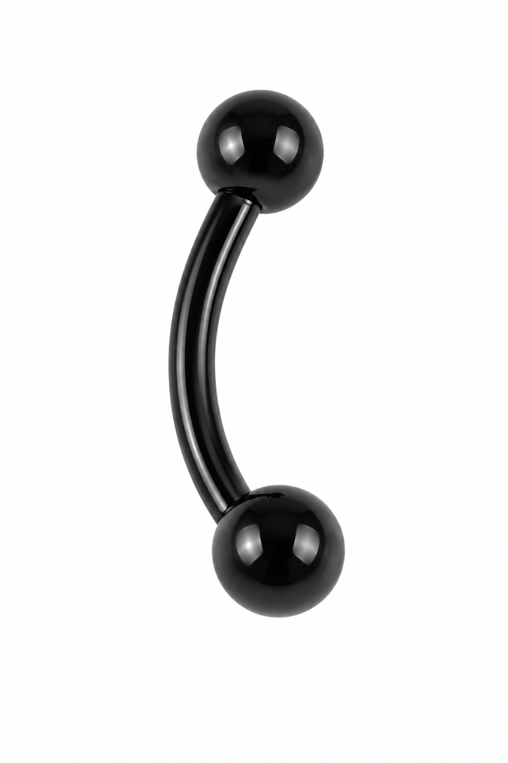 Black Steel Curved Barbells - 1.2mm