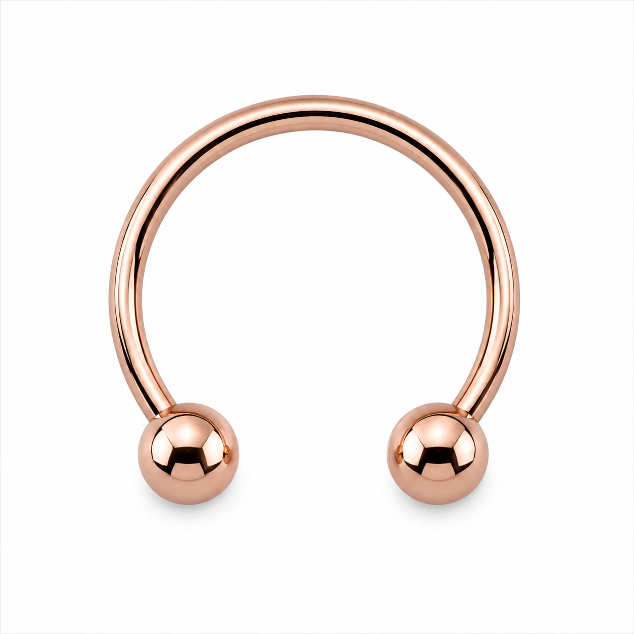 Rose Gold coloured Surgical Steel CBR - 1.2mm