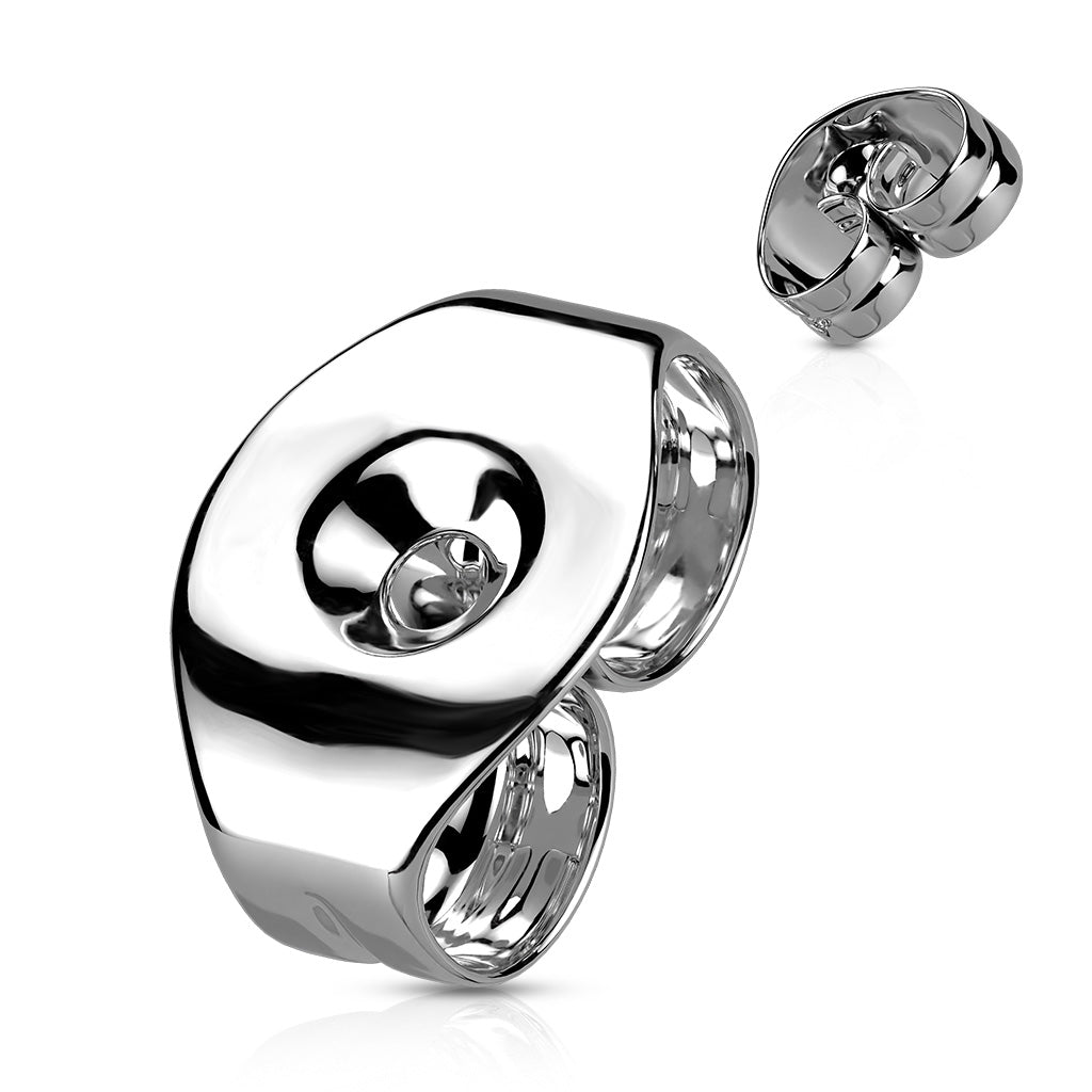 1 Pair 316L Stainless Steel Butterfly Earring Backs – Secure Replacement Push Backs for Stud Earrings
