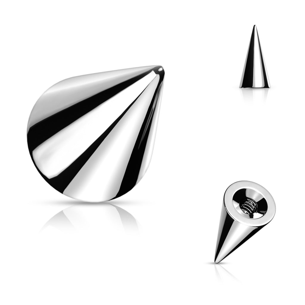 High Polish 1.6mm External thread spike - Pic&Mix The Body Jewellery Shop