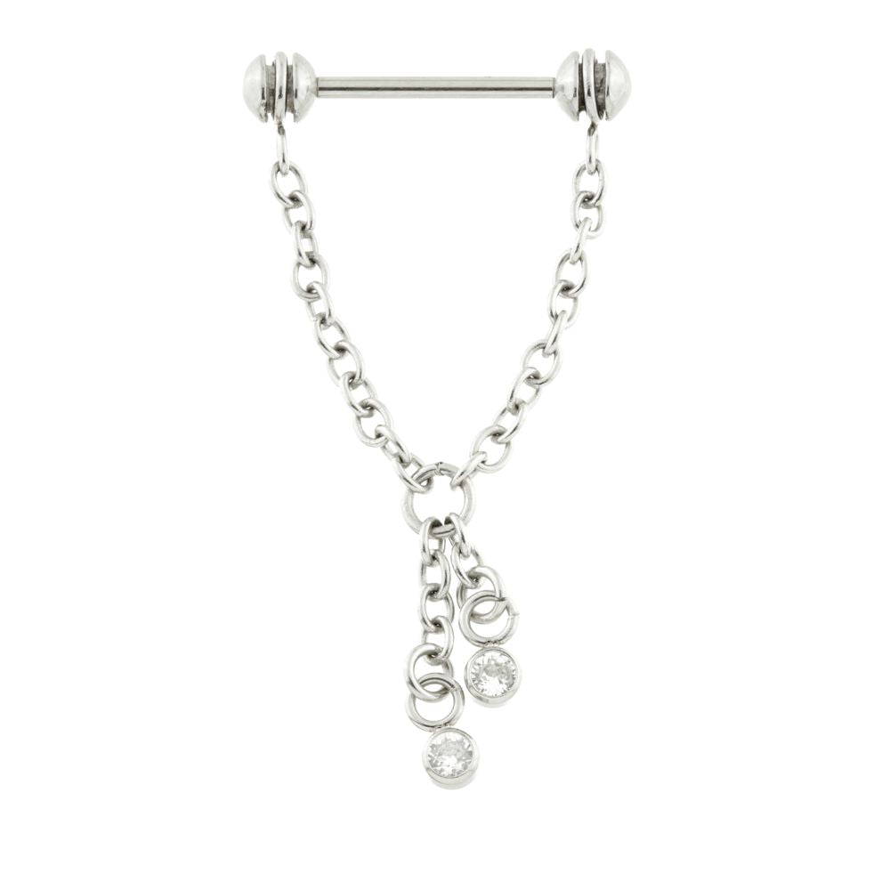 STEEL CHAIN MICRO BAR - 1.2MM - Pic&Mix The Body Jewellery Shop