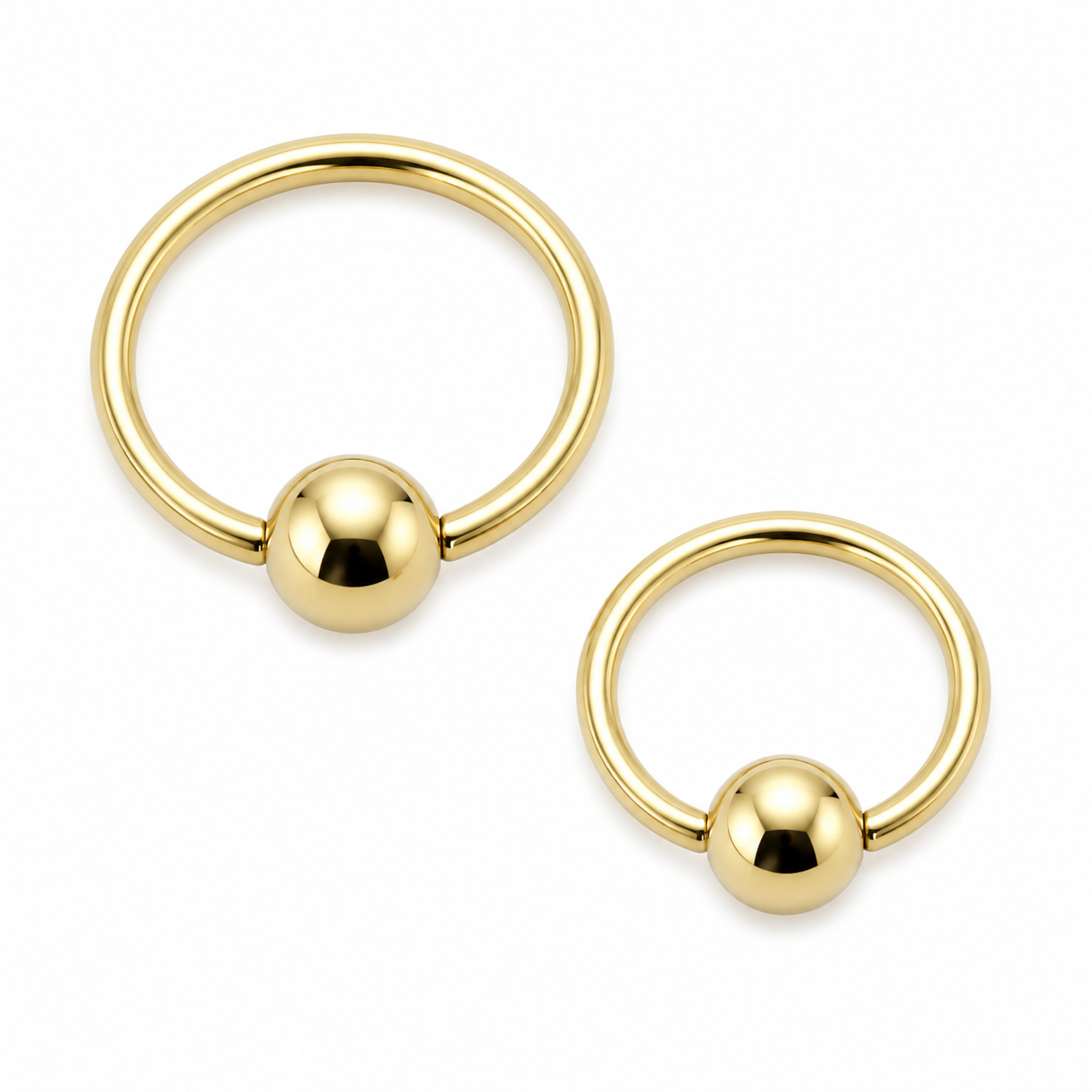 Zircon Gold Rings & Bars | Zircon Gold Body Piercing Jewellery