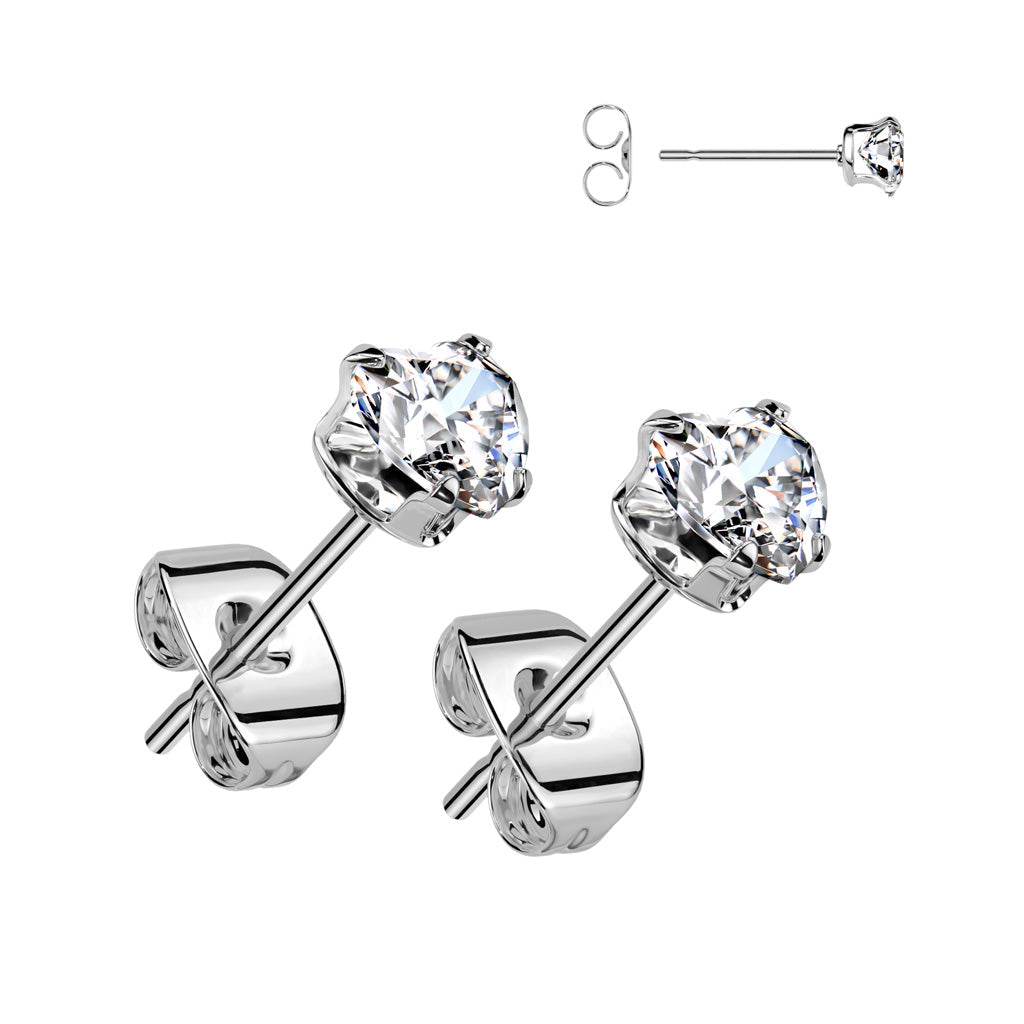 Steel, Titanium & Brass Earrings - Pic&Mix The Body Jewellery Shop