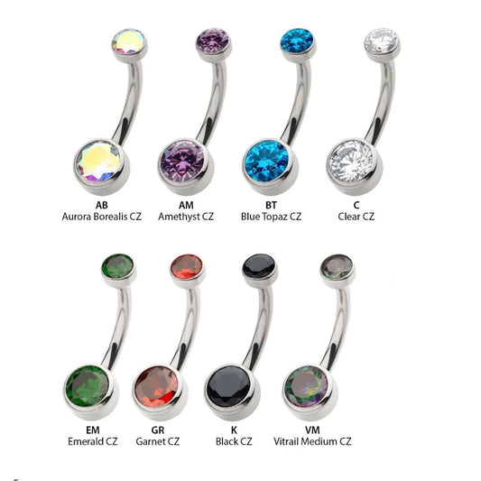 Initial Piercing  - Mini Belly bar - Pic&Mix The Body Jewellery Shop
