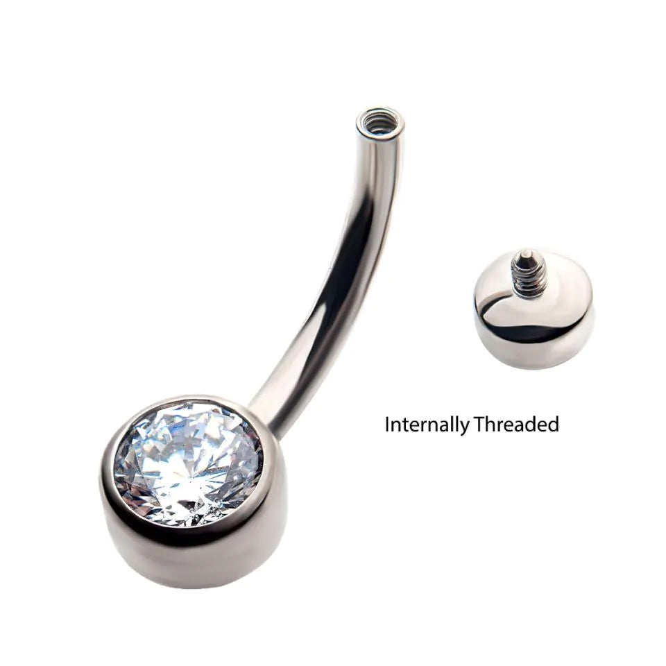 Initial Piercing  - Mini Belly bar - Pic&Mix The Body Jewellery Shop