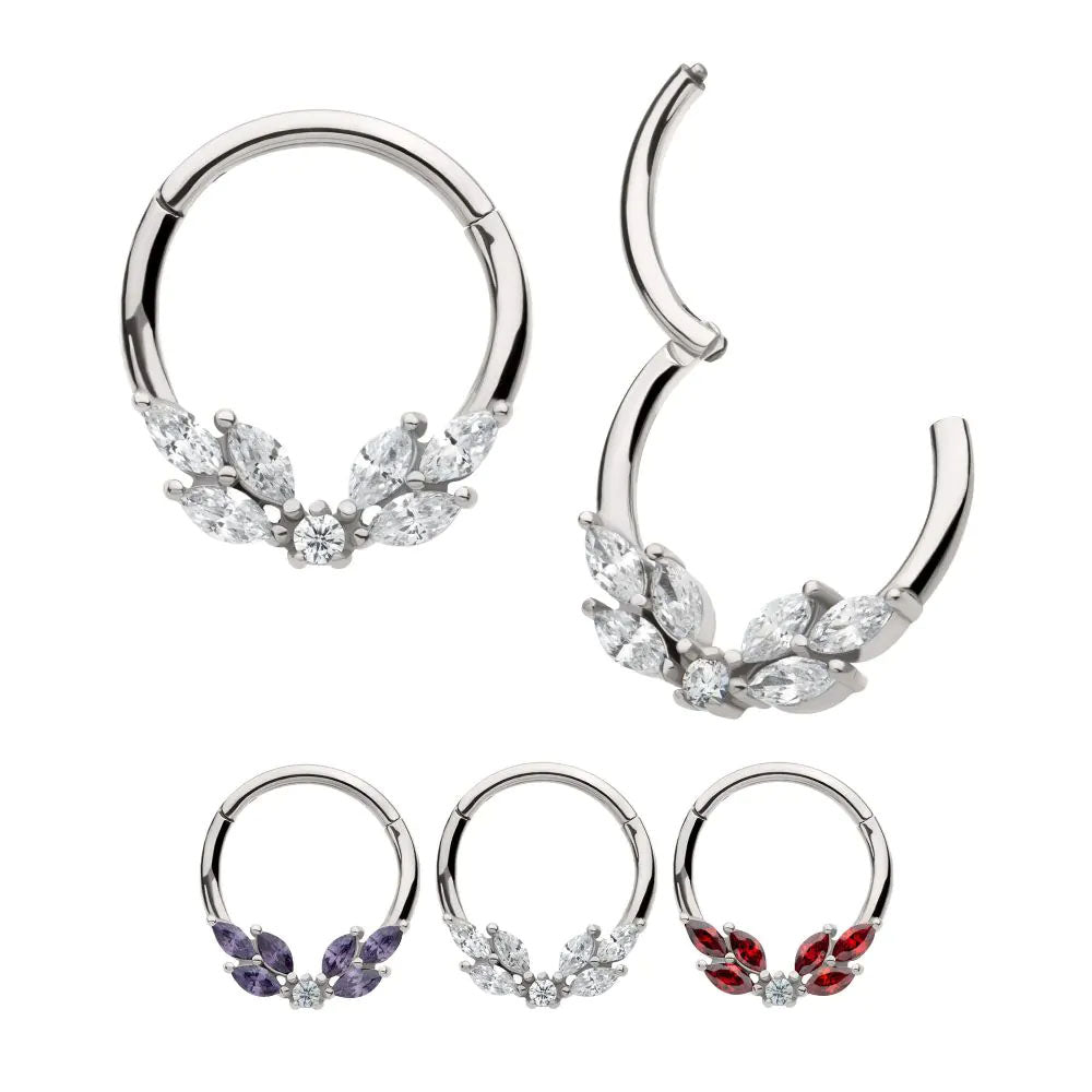 Butterfly Hinged ring 1.2x10mm - Pic&Mix The Body Jewellery Shop