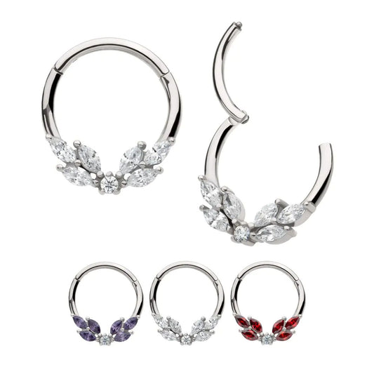 Butterfly Hinged ring 1.2x10mm - Pic&Mix The Body Jewellery Shop