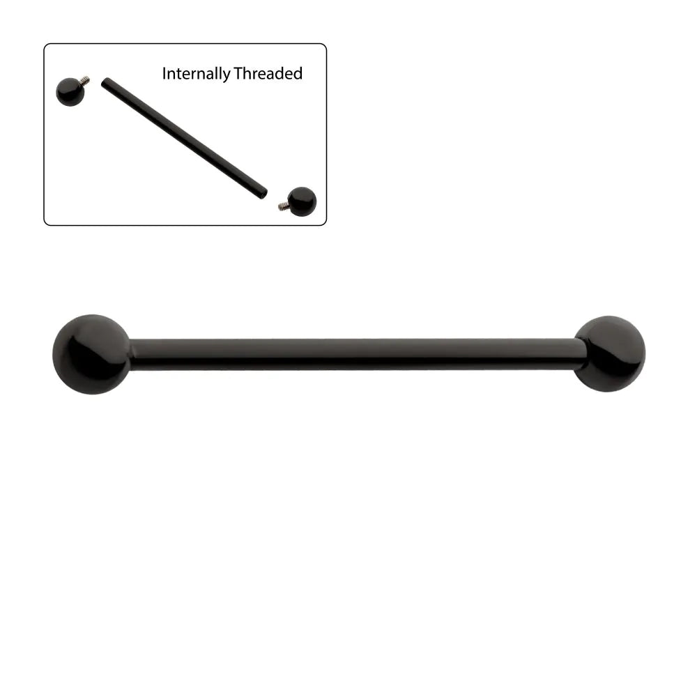 Initial Piercing  - Industrial piercing High Polish or Black PVD - Pic&Mix The Body Jewellery Shop