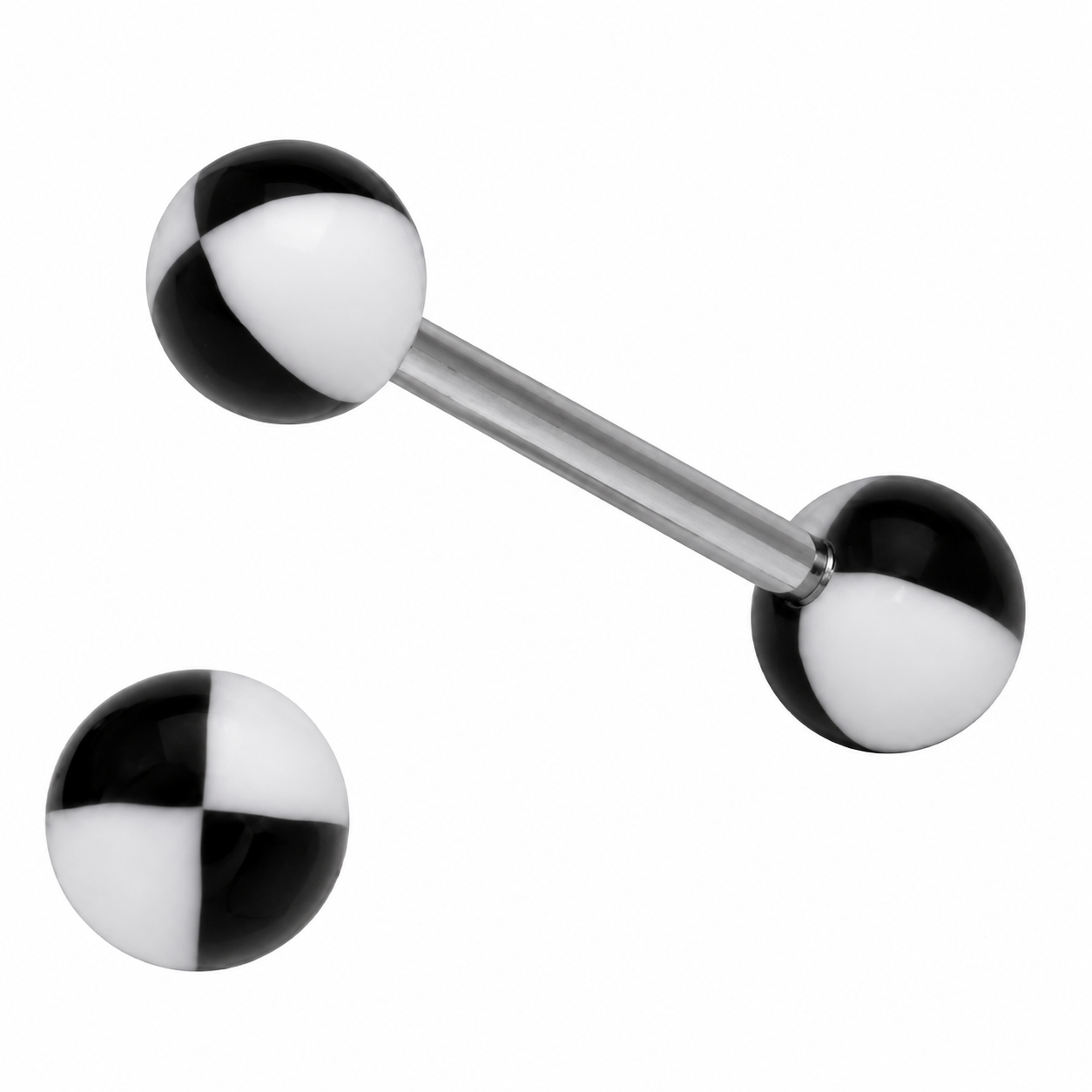 316L Surgical Steel Tongue Barbell Modern beach ball – Vibrant Glow Piercing Jewellery
