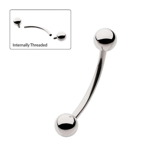 Initial Piercing - Curved Bar for Rook - Pic&Mix The Body Jewellery Shop