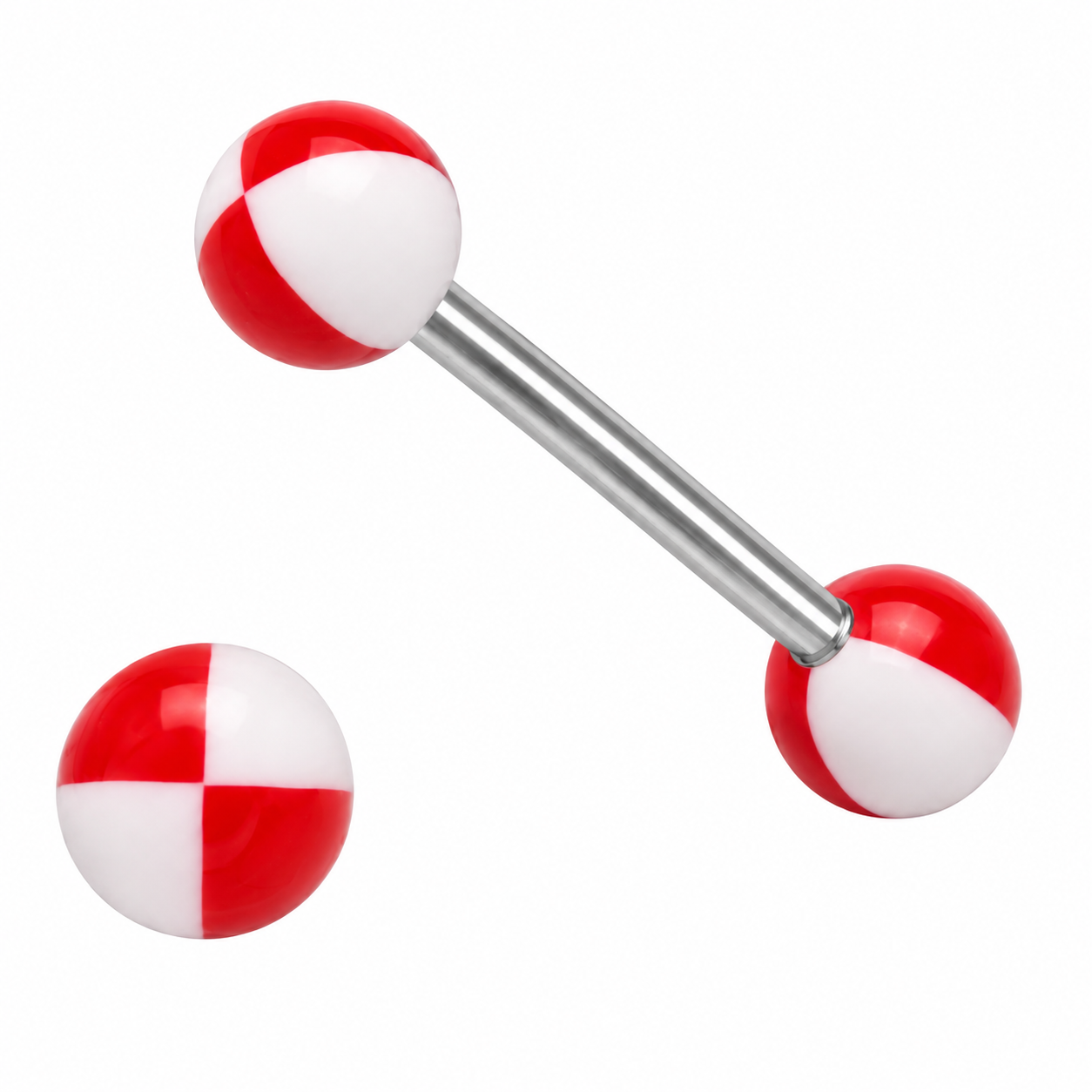 316L Surgical Steel Tongue Barbell Modern beach ball – Vibrant Glow Piercing Jewellery