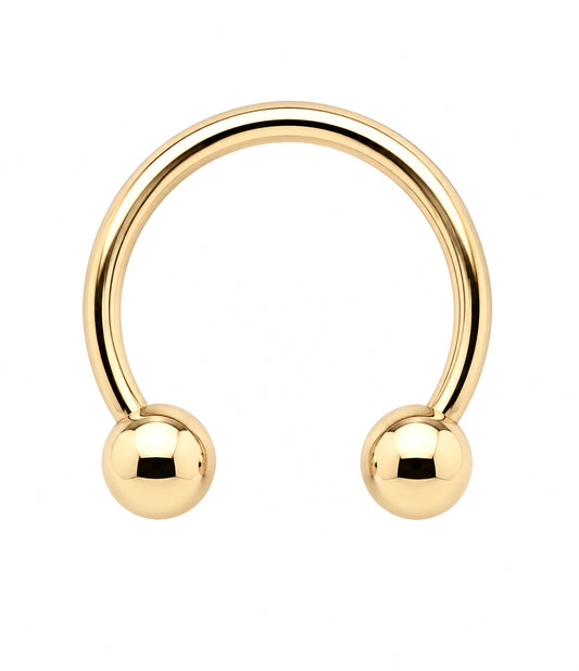 Zircon Steel circular barbell 1.2mm or 1.6mm