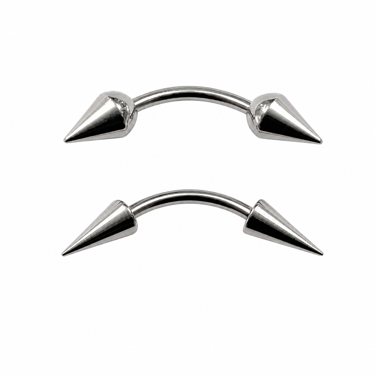 316L Surgical Steel Curved Barbell – External thread Jewellery for Multiple Piercings