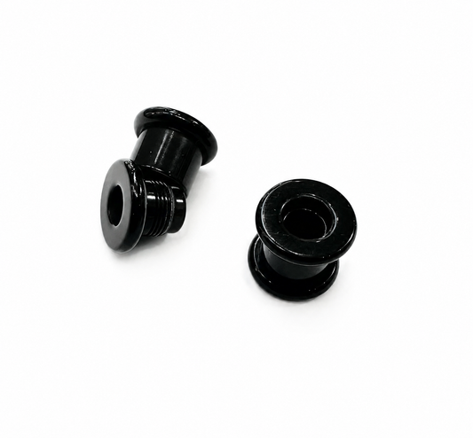 Black acrylic two piece tunnels