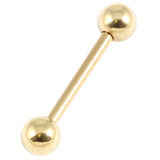 Dark Gold Plated steel Industrial Bar 1.6- 30-38mm - Pic&Mix The Body Jewellery Shop