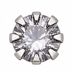 Sterling silver 8 claw nose studs