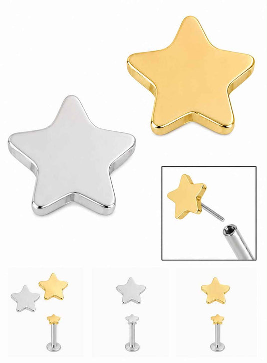 Initial Piercing - Titanium Star labret