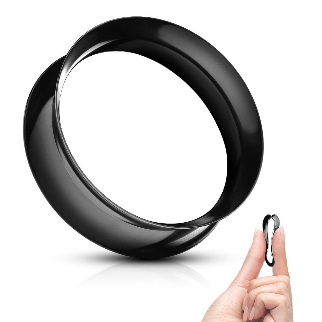 Silcone Tunnels - Black - Pic&Mix The Body Jewellery Shop