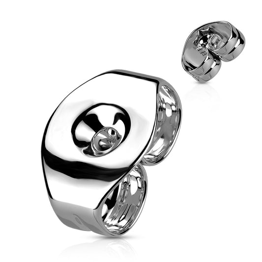 1 Pair 316L Stainless Steel Butterfly Earring Backs – Secure Replacement Push Backs for Stud Earrings