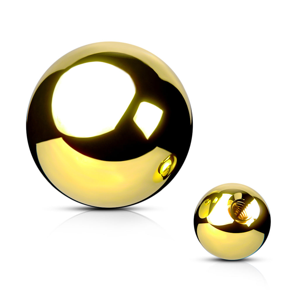 Surgical steel threaded balls - anodised - Pic&Mix The Body Jewellery Shop
