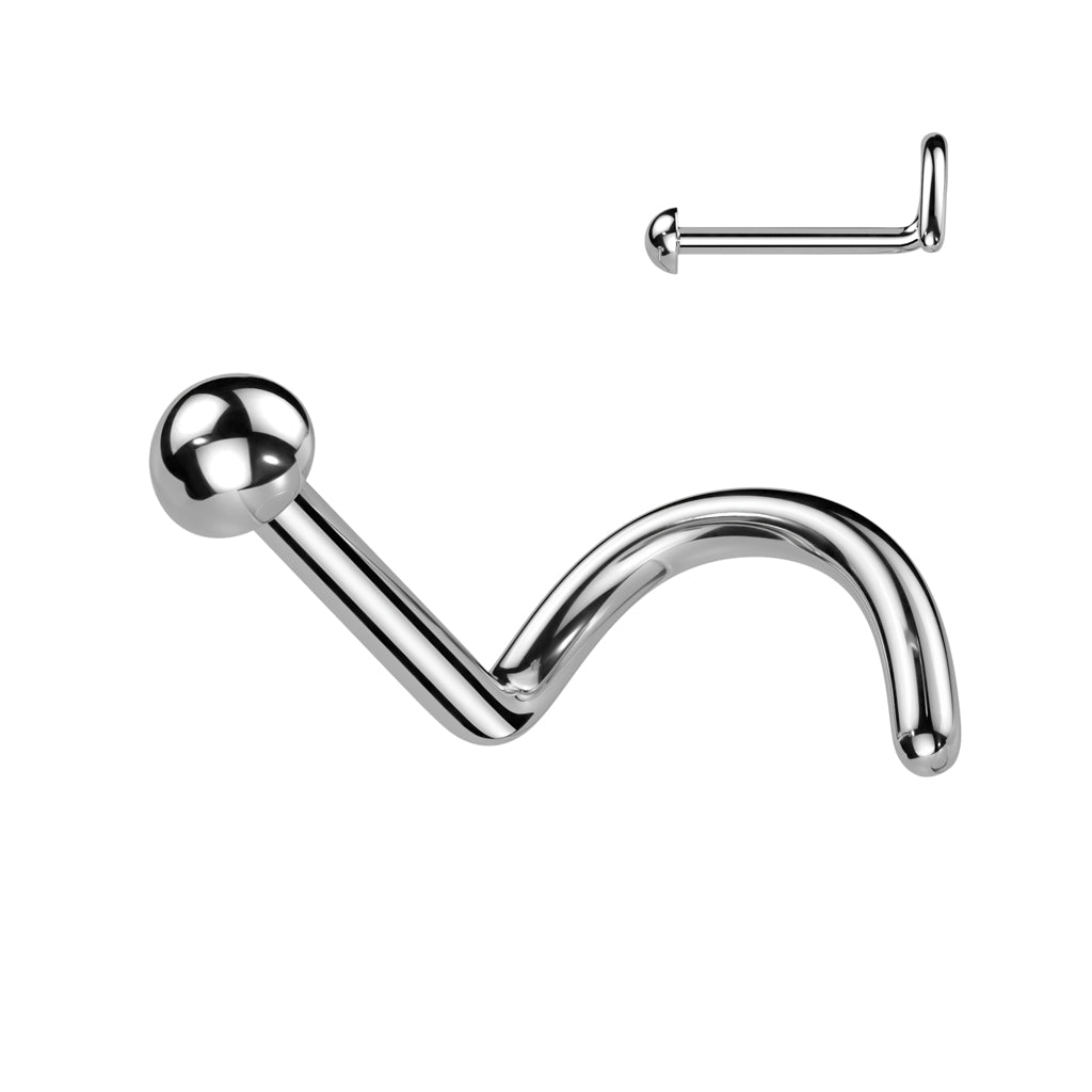 Dome Implant Grade Titanium Nose Screw - Pic&Mix The Body Jewellery Shop