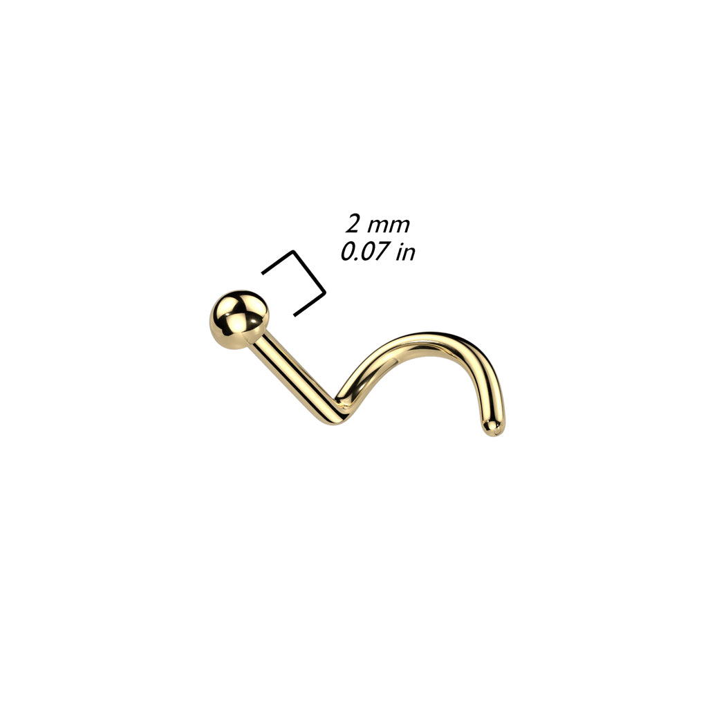 Dome Implant Grade Titanium Nose Screw - Pic&Mix The Body Jewellery Shop