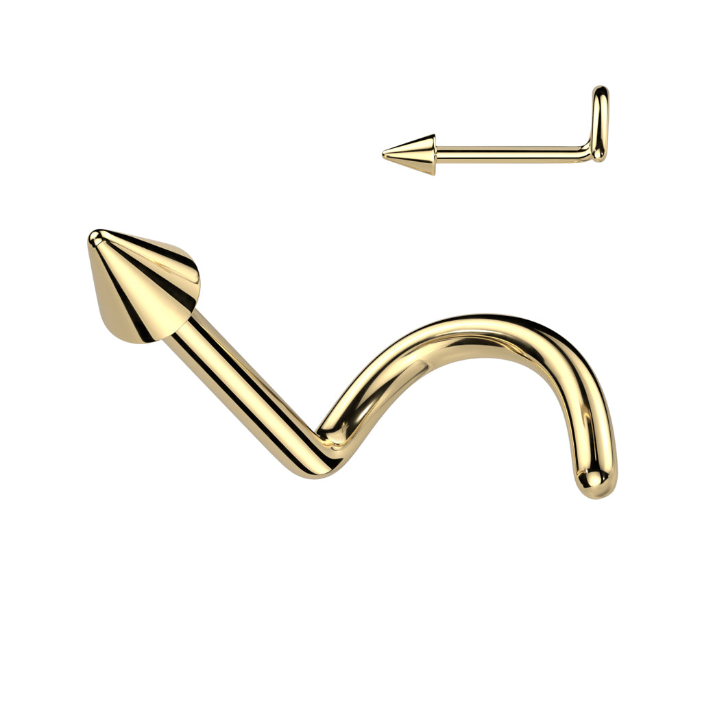 Implant Grade Titanium Spike Nose Screw - Pic&Mix The Body Jewellery Shop