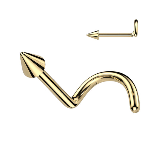 Implant Grade Titanium Spike Nose Screw - Pic&Mix The Body Jewellery Shop