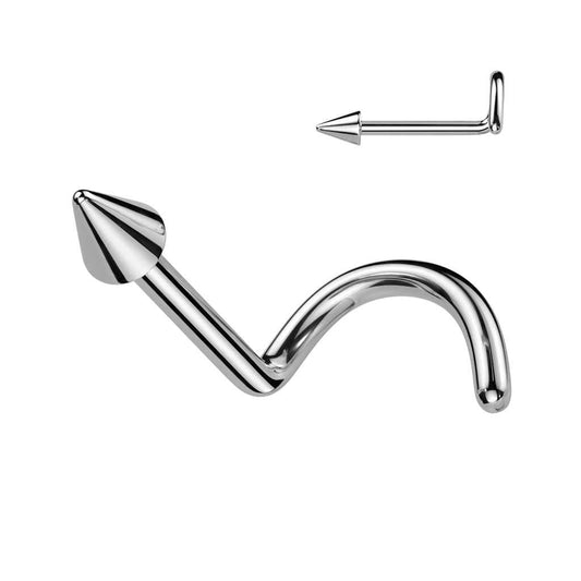 Spike 316L Surgical Steel Nose Screw