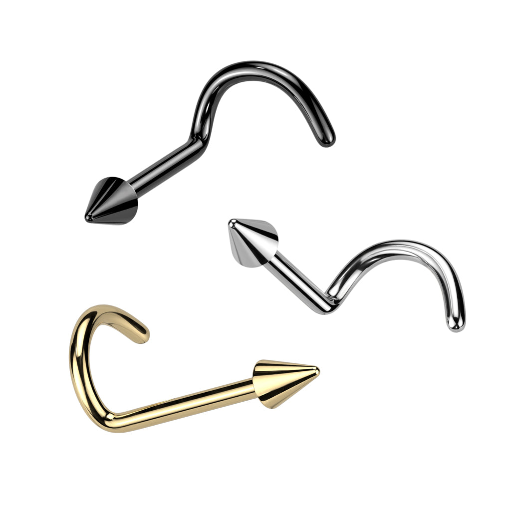 Implant Grade Titanium Spike Nose Screw - Pic&Mix The Body Jewellery Shop