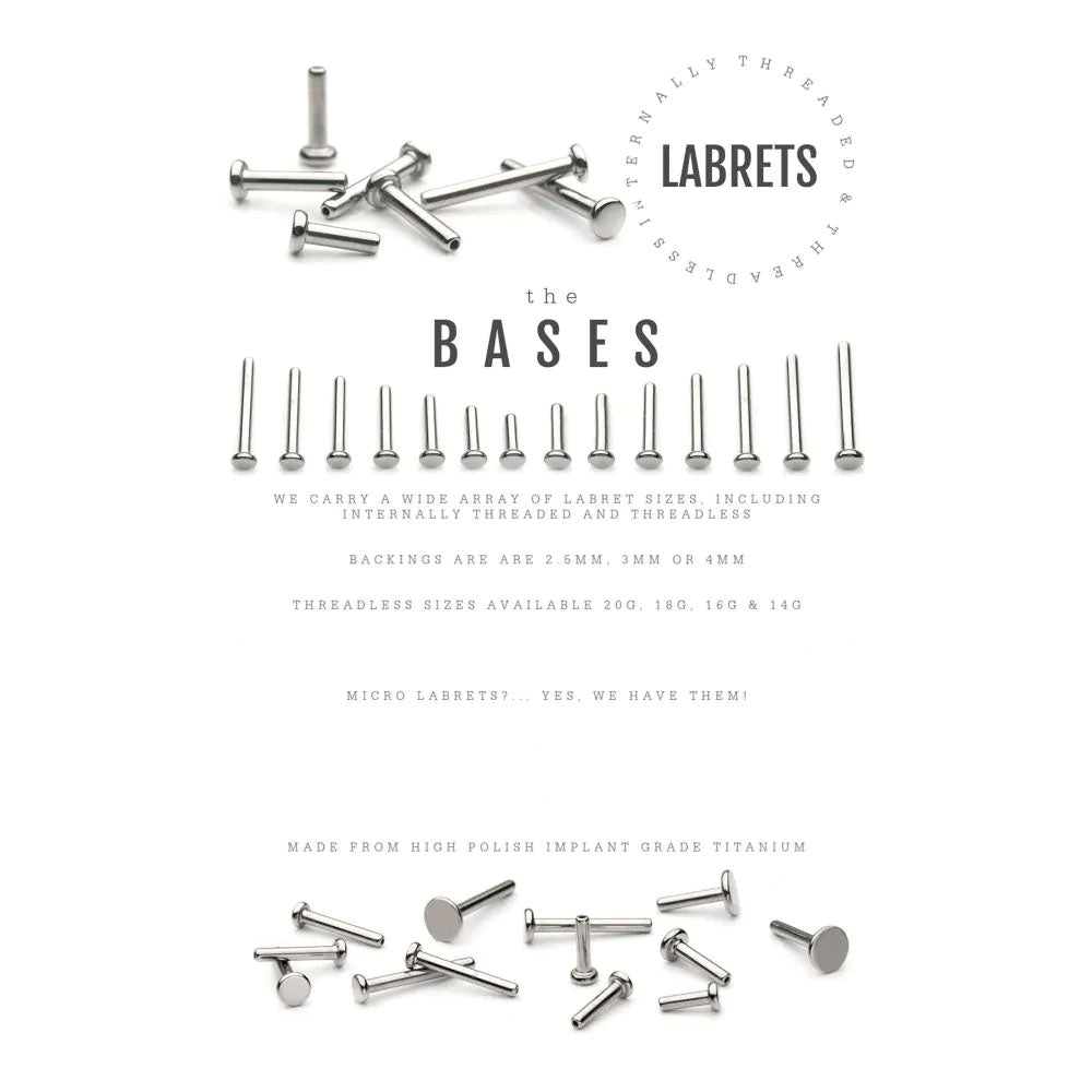 Initial Piercing 2.5mm Plain flat disk for Nose, Helix, Forward Helix, Tragus - Pic&Mix The Body Jewellery Shop