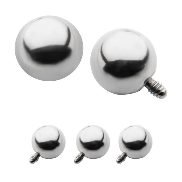 Spare threaded replacement balls and spikes