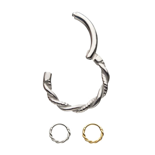 Twist Design Hinged Segment Rings - Pic&Mix The Body Jewellery Shop