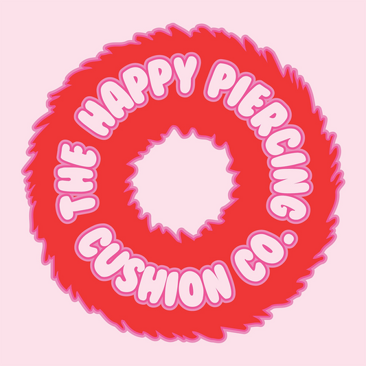 The Happy Piercing cushion - Pic&Mix The Body Jewellery Shop