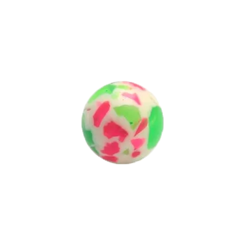 316L Surgical Steel Tongue Multi Color Marble barbell – Vibrant Glow Piercing Jewellery