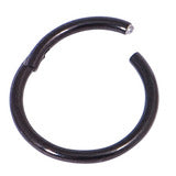 Initial Piercing  - Black PVD  titanium ring - Pic&Mix The Body Jewellery Shop
