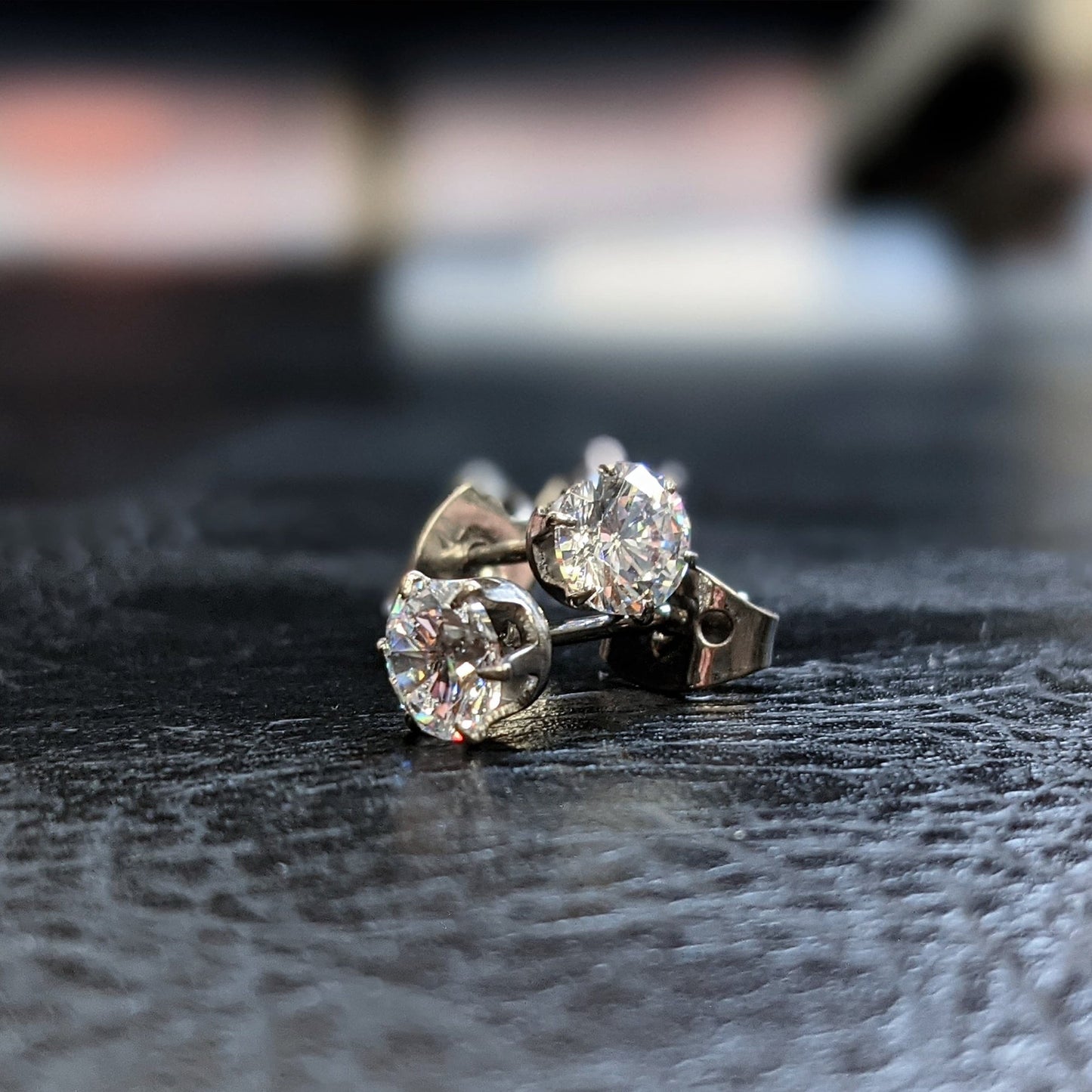 Initial Piercing  - Synthetic opal or crystal earrings - Pic&Mix The Body Jewellery Shop