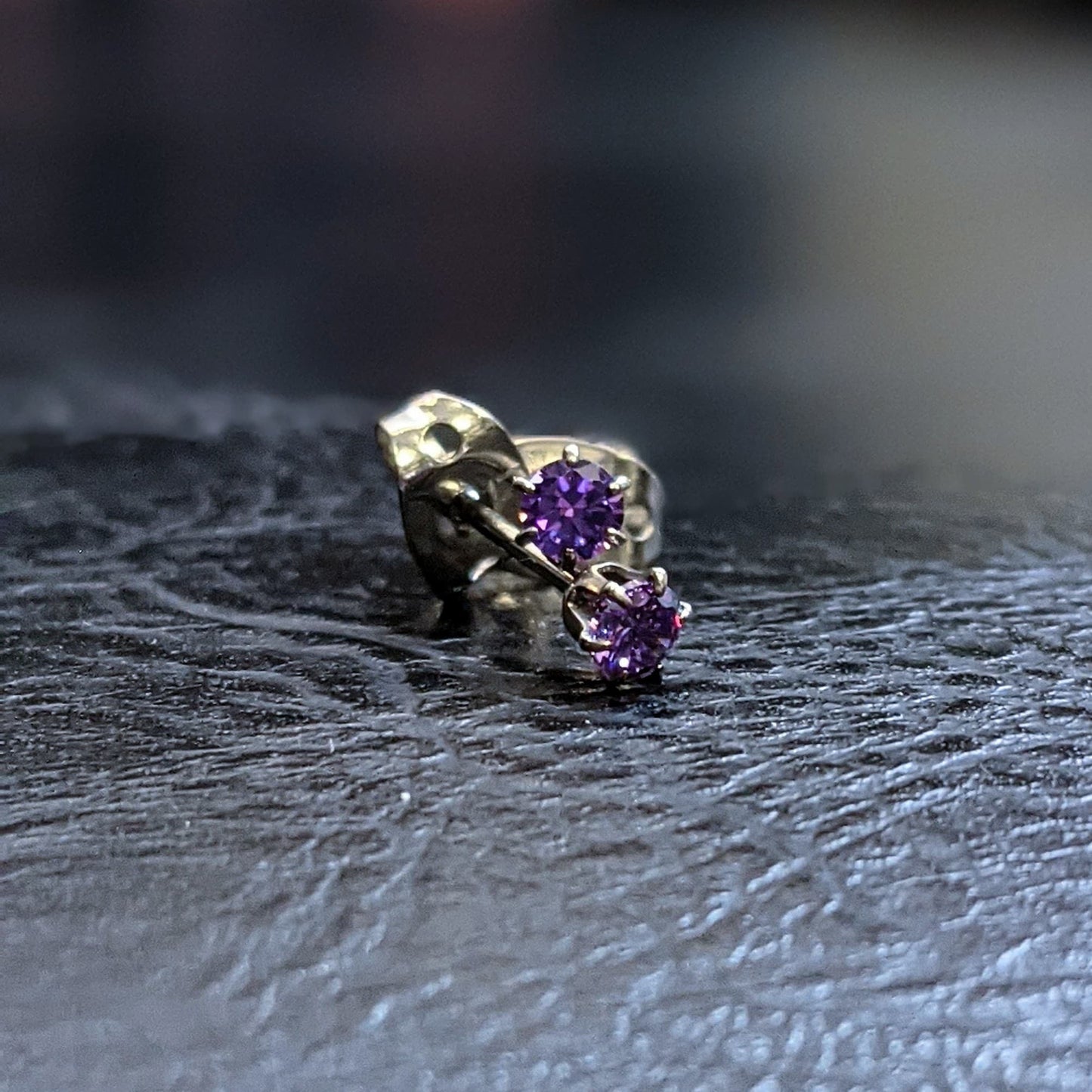 Initial Piercing  - Synthetic opal or crystal earrings - Pic&Mix The Body Jewellery Shop
