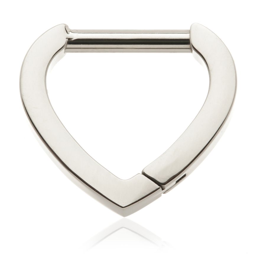 Daith/septum ring - Plain V - Pic&Mix The Body Jewellery Shop