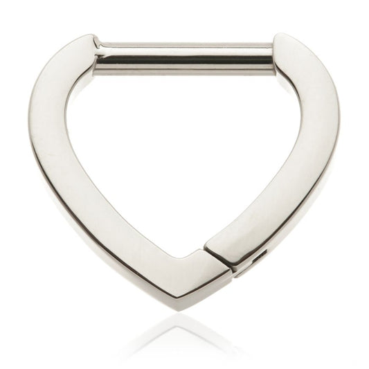 Daith/septum ring - Plain V - Pic&Mix The Body Jewellery Shop