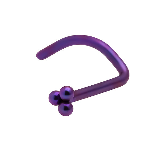 Titanium trinity nose screw - Pic&Mix The Body Jewellery Shop