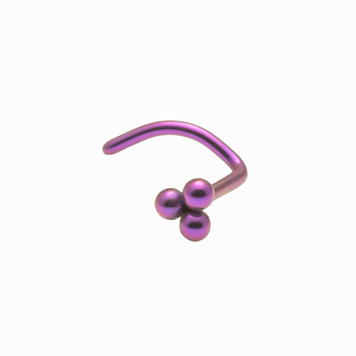 Titanium trinity nose screw - Pic&Mix The Body Jewellery Shop