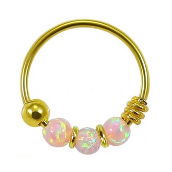 Sterling Silver gold or Rose coloured Nose Ring - Pic&Mix The Body Jewellery Shop