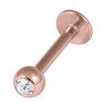 Rose gold labret bar