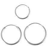 Sterling Silver Hoops