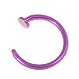 Anodised titanium open rings 0.8 x 7,8 or 9mm