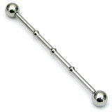 Industrial Bar 1.6x38mm notches - Pic&Mix The Body Jewellery Shop