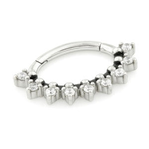 Steel hinged Septum/Daith ring - Pic&Mix The Body Jewellery Shop