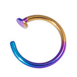 Anodised titanium open rings 0.8 x 7,8 or 9mm
