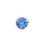 Sterling Silver 3 claw crystal nose stud